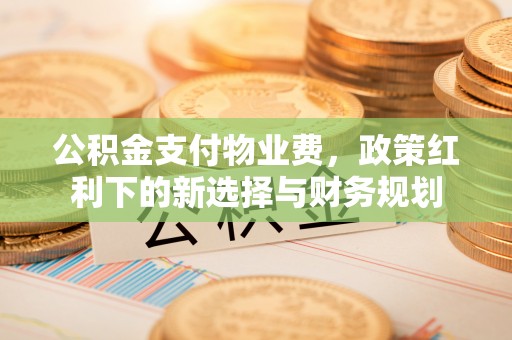 大竹公积金支付物业费，政策红利下的新选择与财务规划